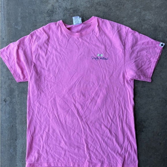 Simply Southern Pink Tee with Nautical Graphic - Picture 2 of 4